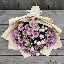 Букет цветов из:  Розы и Хризантемы в Богослово