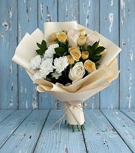 Букет цветов из:  Розы и Хризантемы в Богослово