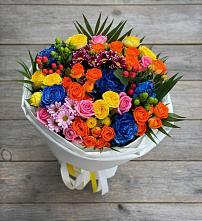 Букет цветов из:  Розы и Хризантемы в Богослово