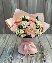 Букет цветов из:  Гвоздики, Розы и Хризантемы в Богослово