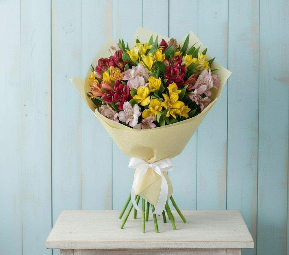 Букет цветов из: Альстромерии в Богослово