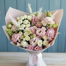 Букет цветов из:  Альстромерии и Розы в Богослово